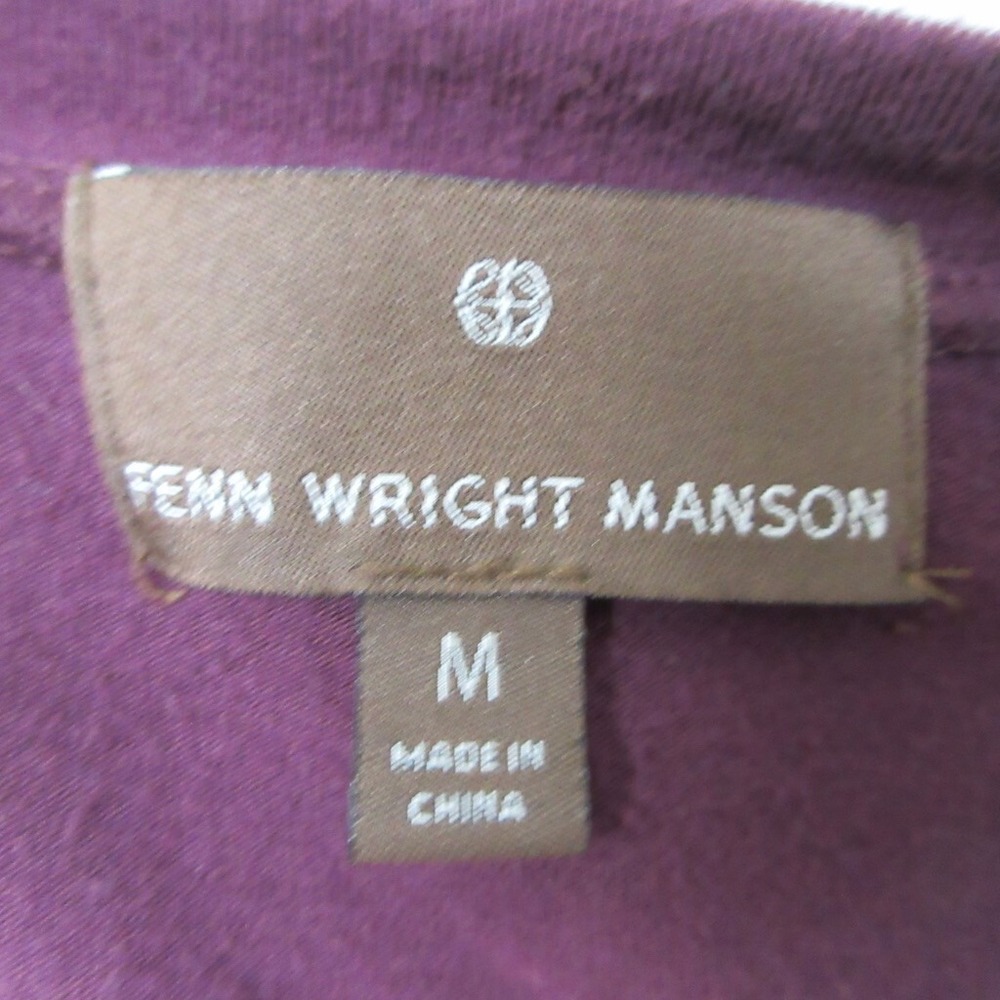 Fenn‎ Wright Manson Sequins Shirt Women M Red Dark Romance Boho Chic Dramatic - Picture 12 of 16